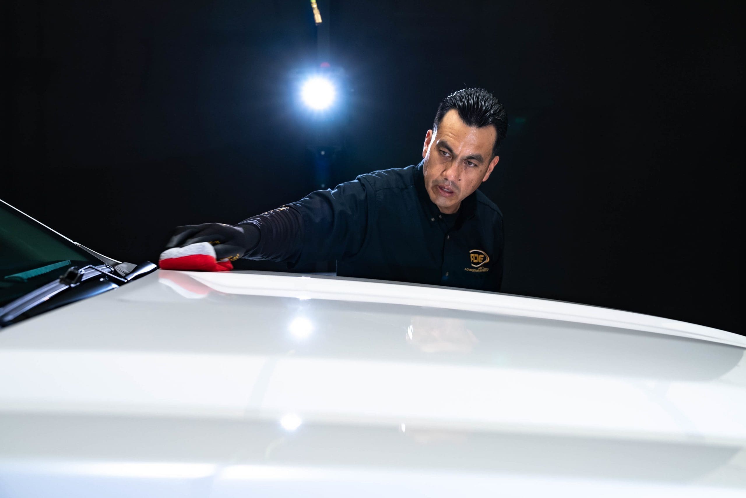 Advance Detailing Experts technician detailing a vehicle in Camarillo, CA